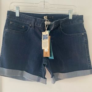 PRANA Kara Denim Shorts Cuttoff Cuffed Jean Shorts Blue Size 4/27